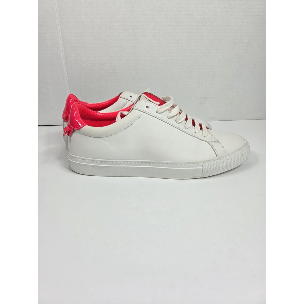 Givenchy White / Fuchsia Leather Urban Knots Low Top Sneakers Sz 40